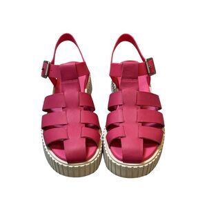 Sorel Pink Ona Platform Fisherman Sandals Women's Size 9 Cottage